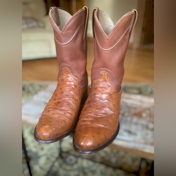 Tecovas Mens The Duke Ostrich Boots Size 8D
